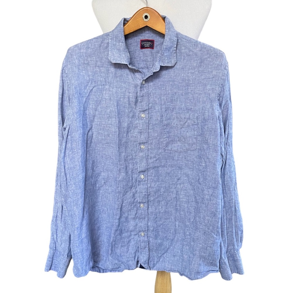 UNTUCKit Linen Vin Santo chambray shirt